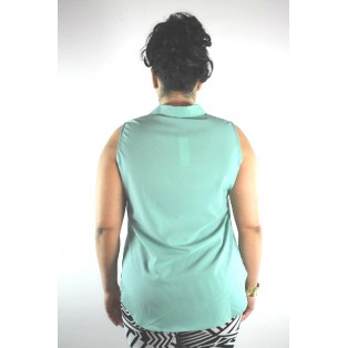 Gold Tip Collar Tank Top